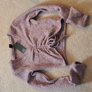 wild fable fuzzy cropped sweater